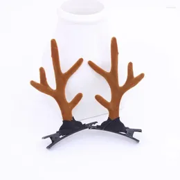 Party Favour Children Girls Women Deer Horn Hair Clips Antlers Headdress Accessories Decorations Easter Christmas