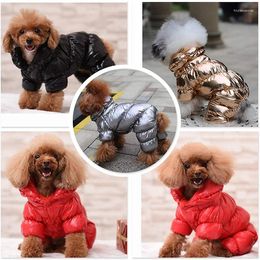 Dog Apparel Winter Jacket Warm And Waterproof Puppy Down Lightweight Outdoor Pet Vest Wind Snow Suit Cold Weather Clothes