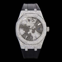 Diamond Watch Automatic Mechanical Movement Designer Watches 41mm Sapphire Waterproof Stainless Steel Case Men Wristband Business Wristwatch Montre De Luxe Gift