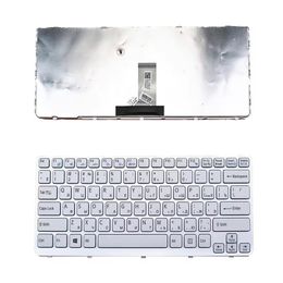 new RU laptop keyboard for Sony vaio E Series SVE14 SVE14A SVE141 SVE14111ELW SVE1412S6C white frame 149183311US C13122001882