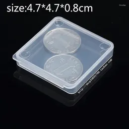 Storage Bags Wholesale Lidded Transparent Plastic Small Square Boxes Packaging Thicken Box Jewellery Accessories Finishing