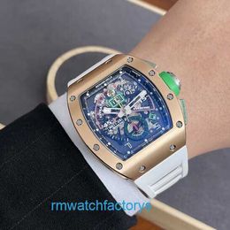 Designer Female Wristwatch RM Wrist Watch Mens Series Rm11-01 Rose Gold Side Titanium Mancini Automatic Mechanical 50x42.7mm Mens Watch Set