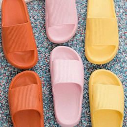 Slippers Thick Platform Bathroom Home Woman Sandals Fashion Soft Sole EVA Indoor Slides Men 2023 Summer Non-slip Flip Flops H24032506