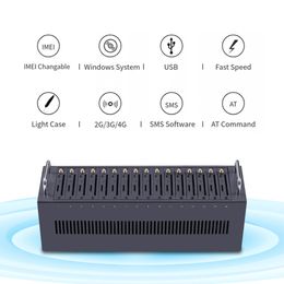 4G M26 16 Ports GSM Modem Pool Bulk SMS Modems With Multi Sim Slots Support AT Command Change IMEI Luna Free Tech Support