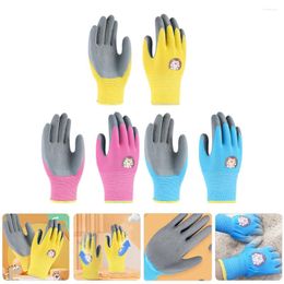 Disposable Gloves 3 Pairs Gardening And Outdoor Picking Protective Kids Mittens Thick Thicken