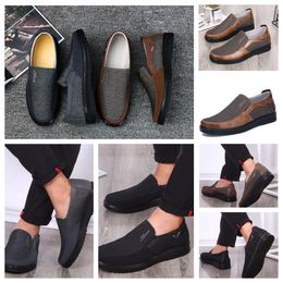 Shoe GAI sneakers sports Cloth Shoes Men Single Business Low Top Shoes Casual Soft Sole Slipper Flats Men Classic Shoes Black comforts soft big sizes 38-50