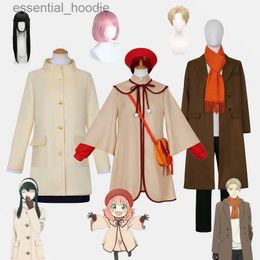 cosplay Anime Costumes New Anime Spy x Family Code White Yor Forger Loid Twilight Role Play Come on Wig Boys and Girls Christmas CostumeC24321