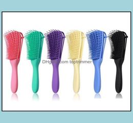 Brushes Care Styling Tools Productsscalp Mas Detangling Brush Natural Der Removal Comb NonSlip Design For Curling Wavy Long Hai1908282