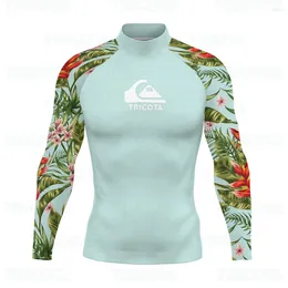 Women's Swimwear Men Rash Guard Surfing Wetsuit Long Sleeve T-shirt Outdoor Beach Shirts Uv Protection Upf 50 Tights Diving Clothing