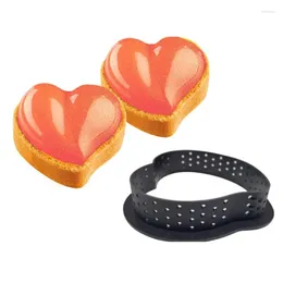 Baking Tools Mini Tart Ring Cake Tartlet Mould Bakeware Circle Cutter Pie Decor Perforated Household Kitchen Accessories