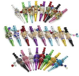 whole Colorful Animal shape Metal hookah tips blunt holder with rhinestones hookah mouthpiece shisha tips Smoking2856246