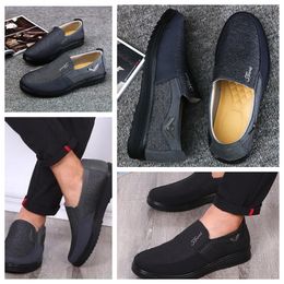 Shoes GAI sneaker sport Cloth Shoes Men Single Business Lows Top Shoe Casual Soft Sole Slippers Flat soled Men Shoe Black comfort soft big size 38-50