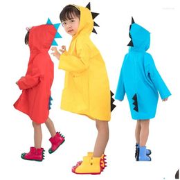 Raincoats Childrens Raincoat Girls Garten Cute Baby Children Primary School Thickened Waterproof Boys Drop Delivery Home Garden Hous Dhnbg