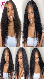 180 Density Curly Closure Wig Within Different Wig Cap 100 Virgin Human Hair Bundles Closure Wig1387956