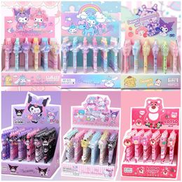 Wholesale 48pcs/box Cartoon Cute Little Girl Press Neutral Pen High Appearance Press Pen Student Stationery Girl Heart