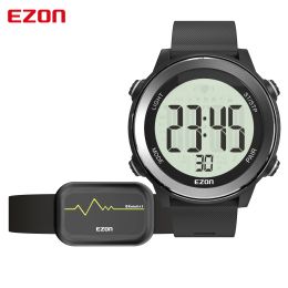 Components Ezon T057 Men's Heart Rate Monitor Running Digital Watch Alarm Chronograph Calorie Counter Sport Watch with Chest Strap