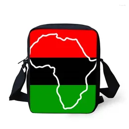 Bag Fashion Women's Shoulder Bags Small Square Pack Women Messenger African UNIA Flags Colorful Pattern Ladies Crossbody