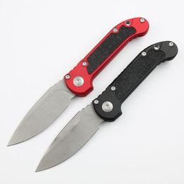 Top Quality CK LUDT AUTO Tactical Knife D2 Stone Wash Drop Point Blade CNC Aviation Aluminum Handle Outdoor Camping Hiking Survival EDC Pocket Knives