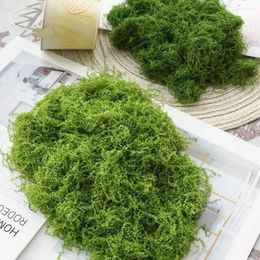 Decorative Flowers Artificial Green Plants Polyester Moss Grass Home Living Room Garden Decoration Mini Landscape Fake Flower DIY Crafts