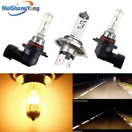 Other Car Lights 100W car headlight super bright halogen bulb H1 H3 H4 H7 H8 H11 9005 H3 9006 HB4 12V 55W 4300K transparent fog lampL204