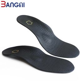 Insoles 3ANGNI Leather Orthotic Insoles Women Men Orthopaedic Flat Feet Heel Pain Arch Support For Man Woman Shoe Insoles Sole Insert