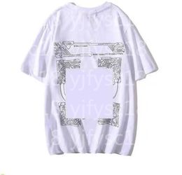 New Mens T shirts designer tshirt Luxury Offes Letter Print Clothing Shirts Women Loose Short Sleeve Tees Man Casual Cotton Shirt Sweatshirtoff Men T shirt N-42