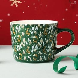 Mugs Ceramic Christmas Creative Trend Personalized Gift Coffee Cup Couple Breakfast Tea Household Water