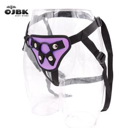 OJBK Adjustable Underwear Double Rings 45cm Dildos Applicable Strapon Harness Panty For Women Men Sexy Lingerie Gay Panties 240311