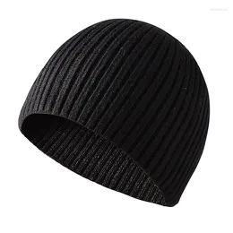 Berets Male Outdoor Thick Winter Beanies Warm Fisherman Beanie Hat For Women Men Thermal Soft Cycling Hiking Knitted Hats