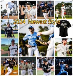 Stitched 2024 UCF Knights Baseball Jersey Mens 29 Pablo Ruiz 31 Dominic Castellano 33 Cylis Cox 11 Julian Balzer Ryan Taylor Riley Wash Nick Romano UCF Jerseys