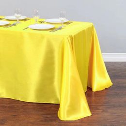 Table Cloth Satin Tint Tablecloth Dessert Wedding Silk El Banquet Hall For Black