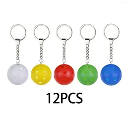 Keychains 12x Pickleball Keychain Bag Pendant For Luggage Tags Purse Accessories