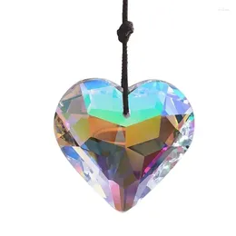 Garden Decorations Heart Prism Pendant Colourful Sparkling Hanging Suncatcherr Craft Home Office Decoration Window Decors