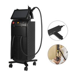 2500W 2 i 1 808nm diod smärtfritt hårborttagning q Switched ND YAG LASER Alla färger Tatuering Borttagning Skönhetssalongutrustning