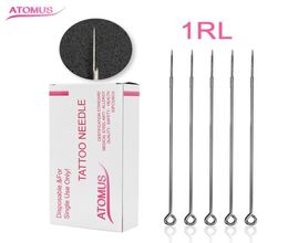 50pcs 1RL Disposable Sterilised Professional Permanent Makeup Card Needles for Eyebrow Lip Eyeliner Tattoo Machine Cosmetic8464121