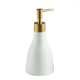 Liquid Soap Dispenser -Simple Frosted Ceramic Bathroom Cone-Shaped Hand Bottle El Club Shower Gel Sub-Bottle