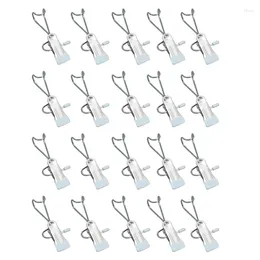 Hangers 20PCS Anti Rust Clip Space Storage Hanging Travel Hook 360° Rotating Hanger Clips
