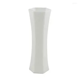 Vases Plastics Flower Unbreakable Geometric For Flowers Modern Ceramic Look Home Office Decor Table