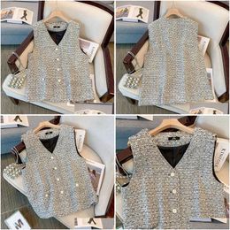 Womens Plus Size Underwear Small Fragrance Style Waistcoat Fat Mm Sleeveless 2023 Autumn And Winter 120 To 350 Pounds 231025 Drop Deli Otnhg