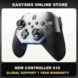 Game Controllers Joysticks EasySMX X10 Mechanical Gaming Controller Wireless Gamepad for PC Nintendo Switch iOS/Android Phone Hall Joystick TriggerY240322