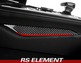 Car Interior Moulding Carbon Fibre Gear Shift Control Panel Side Cover Trim Auto Sticker Car Styling for A4 A5 2017-20227648631