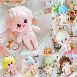 Stuffed Plush Animals 20 Cm Cotton Doll with A Sketon Cute Nude Doll Childrens Toy Gift Can Be Set Up with Plush Toys in Shape Toys for Girls L240322