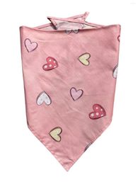 Dog Apparel 60pcs/lot Bandana Valentine's Day Love Heart Pet Puppy Cat Scarf Handkercheif Accessories Grooming Products 2 Sizes CH91