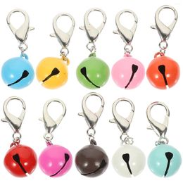 Dog Collars 10 Pcs Pet Collar Bell Cat Bells Accessories DIY Hanging Necklace Crafted Multi-function Kitten Puppy