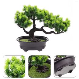 Decorative Flowers Simulated Welcoming Pine Bonsai Household Plant Decor