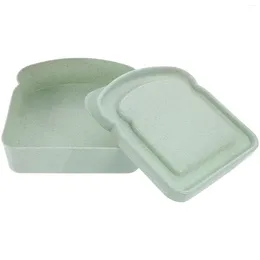 Plates Snack Meal Storage Sandwich Box Plastic Bread Container Microwave Safe Containers Lids