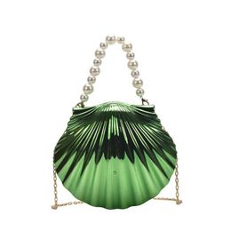 Evening Bags Unique Designer Acrylic Shell Bag New Crossbody Bag For Women 2023 Fashion Small Shoulder Bags Cute Purses Gold Evening BagL2403