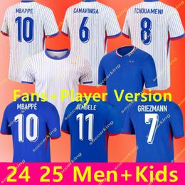 French club Full Sets BENZEMA soccer jerseys 24 Euro Cup GIROUD MBAPPE GRIEZMANN SALIBA PAVARD KANTE Maillot de foot equipe Maillots kids kit women Men football shirt