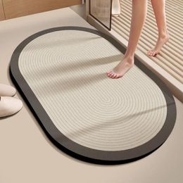 Carpets Bathroom Floor Mat Anti Slip And Water Absorbing Quick Drying Foot Rug