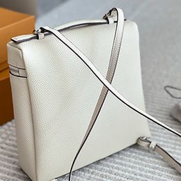 Fashion Extra Pocket Backpack Back Shoulder Straps Soft Texture and Appearance Grained Calfskin Modern Minimalist Sizes 23*32CM